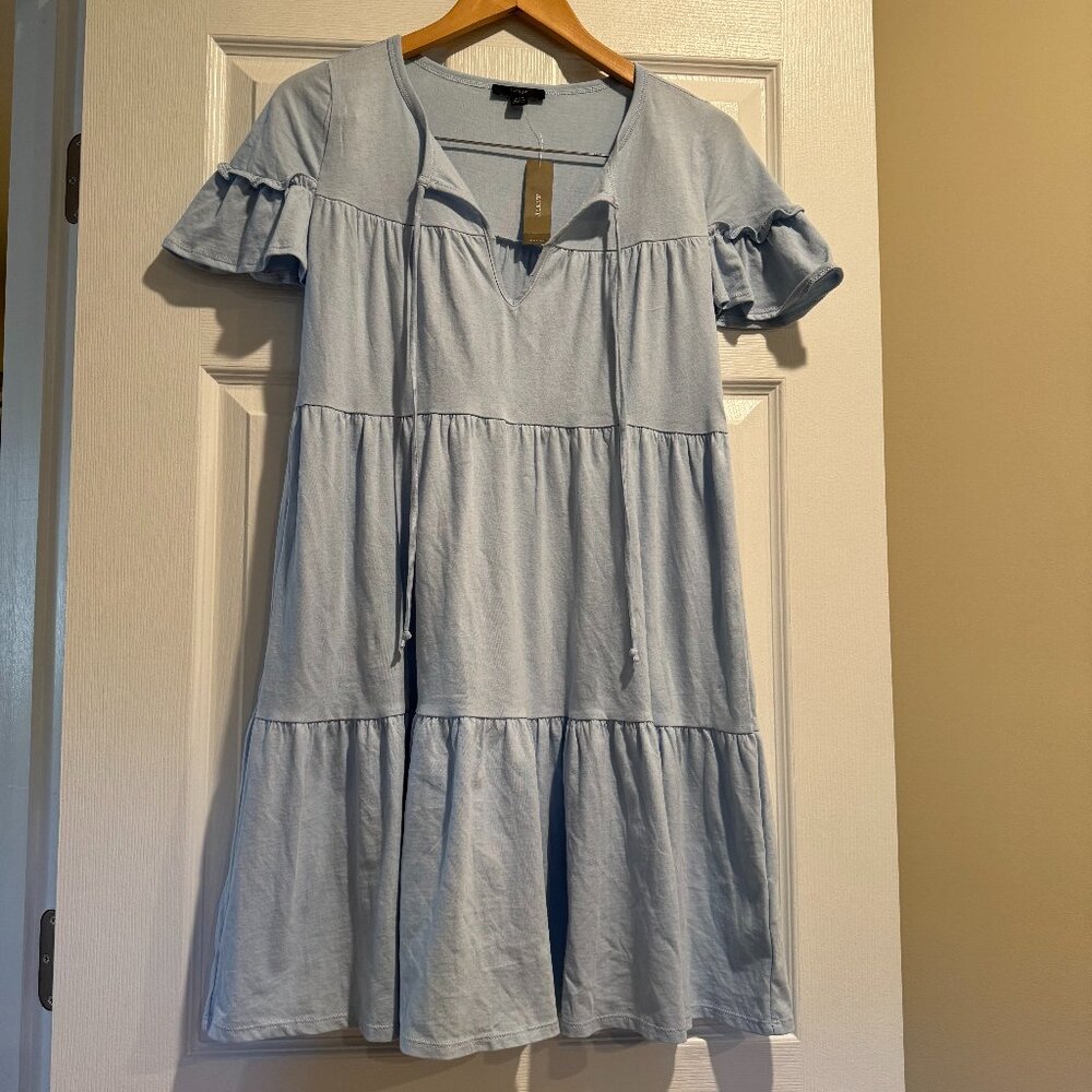 J. Crew Jersey Tiered Dress Oversize Fit Size XXS